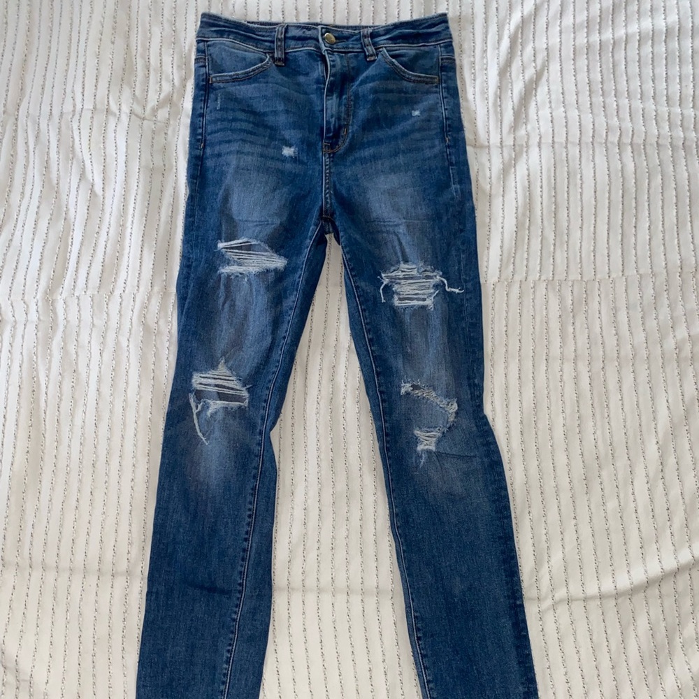 American Eagle Distressed Highest Rise Jegging